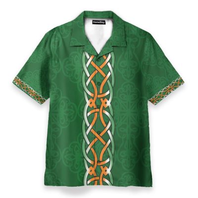 Firefighter Irish Braitre Thar Gach Ni Green Cross Axes Hawaiian Shirt & Beach Shorts