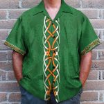 Firefighter Irish Braitre Thar Gach Ni Green Cross Axes Hawaiian Shirt & Beach Shorts