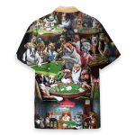Dogs Playing Poker On The Table Hawaiian Shirt