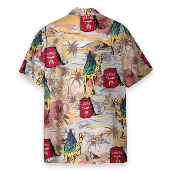Yaarab Shriners Camel Riding Hawaiian Shirts