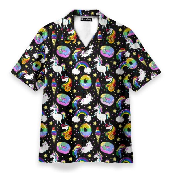 Life Is Better With Unicorn And Donuts Hawaiian Shirt