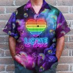 Lgbt Galaxy Love Is Love Hawaiian Shirt
