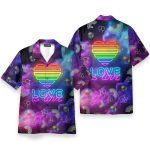 Lgbt Galaxy Love Is Love Hawaiian Shirt