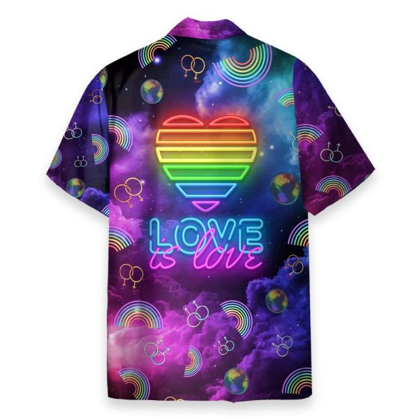 Lgbt Galaxy Love Is Love Hawaiian Shirt