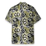 Bitcoin Doodle Funky Pattern Hawaiian Shirt & Beach Shorts