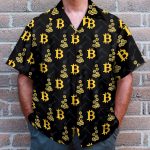 Cryptocurrency Bitcoin Miner Men'S Button'S Up Shirts Hawaiian Shirt & Beach Shorts