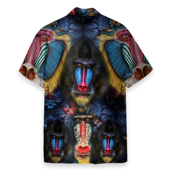 Amazing Mandrill Men'S Button'S Up Shirts Hawaiian Shirt