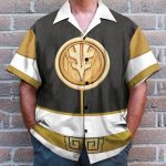 Mighty Morphin Power Rangers Movie White Cosplay Costume Hawaiian Shirt