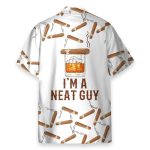 Bourbon Whiskey Cigars I'M A Neat Guy Hawaiian Shirt