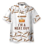 Bourbon Whiskey Cigars I'M A Neat Guy Hawaiian Shirt