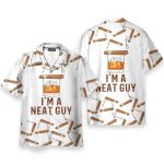 Bourbon Whiskey Cigars I'M A Neat Guy Hawaiian Shirt