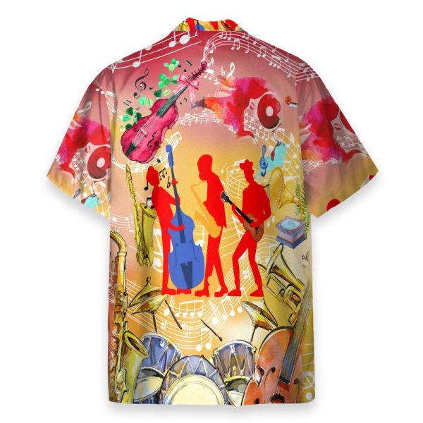 Jazz Music Funny Button'S Up Shirts Hawaiian Shirt