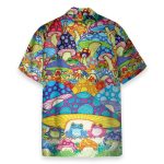 Frogs And Magic Mushrooms Hippie Hawaiian Shirt