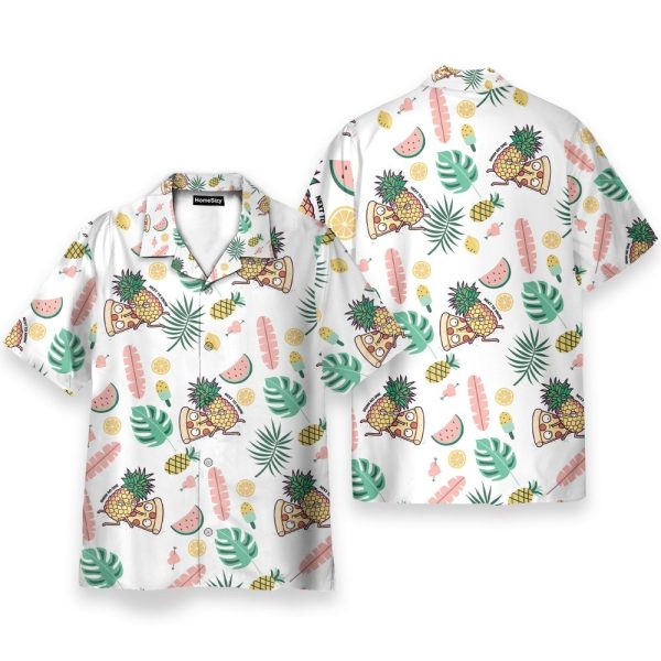 Fuuny Food Pizza Pineapple Need To Know Hawaiian Shirt & Beach Shorts