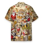 Drinking Beer With Santa Claus Hawaiian Shirt