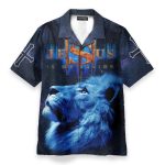 Way Maker Blue Lion Hawaiian Shirt