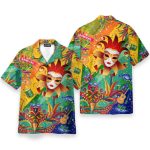 Carnival Mardi Gras Funny Button'S Up Shirts Hawaiian Shirt