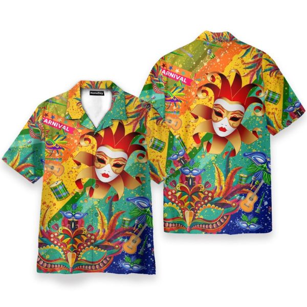 Carnival Mardi Gras Funny Button'S Up Shirts Hawaiian Shirt