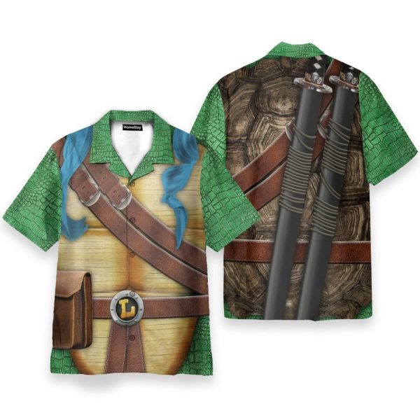 Leonardo Teenage Mutant Ninja Turtles Movie Cosplay Costume Hawaiian Shirt