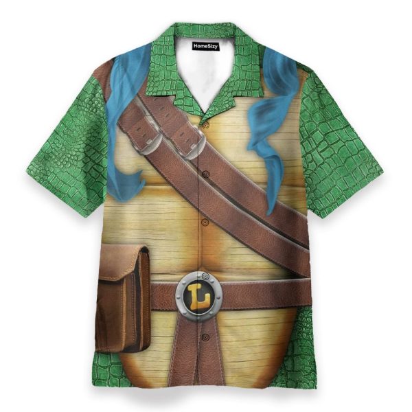 Leonardo Teenage Mutant Ninja Turtles Movie Cosplay Costume Hawaiian Shirt