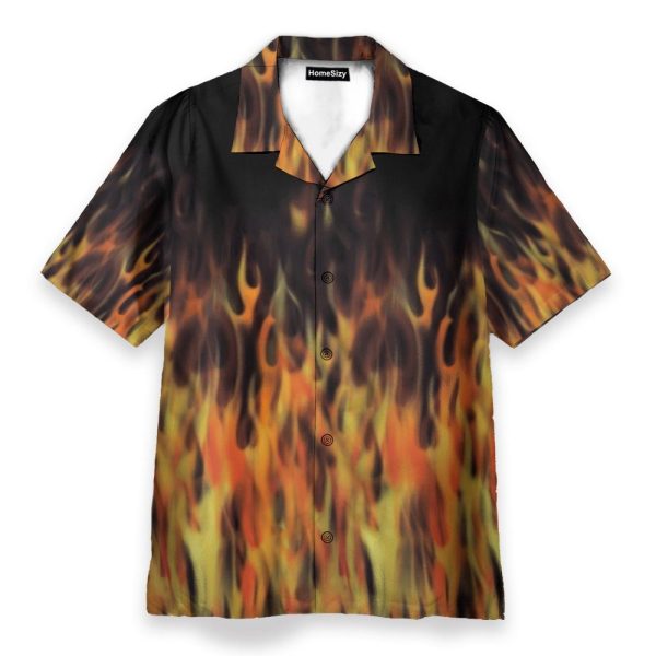 Hot Rod Flame Bowling Hawaiian Shirt & Beach Shorts