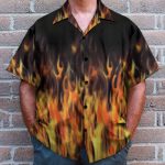 Hot Rod Flame Bowling Hawaiian Shirt & Beach Shorts