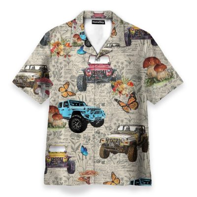 Amazing Insect With Jeep Cars Hawaiian Shirt