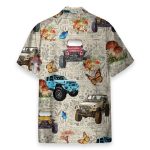Jeep Car With Butterflies Men'S Button'S Up Shirts Hawaiian Shirt