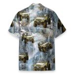 Jeep Cars In The Forest Hawaiian Shirt
