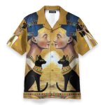 King And Black Cat Egypt Hawaiian Shirt