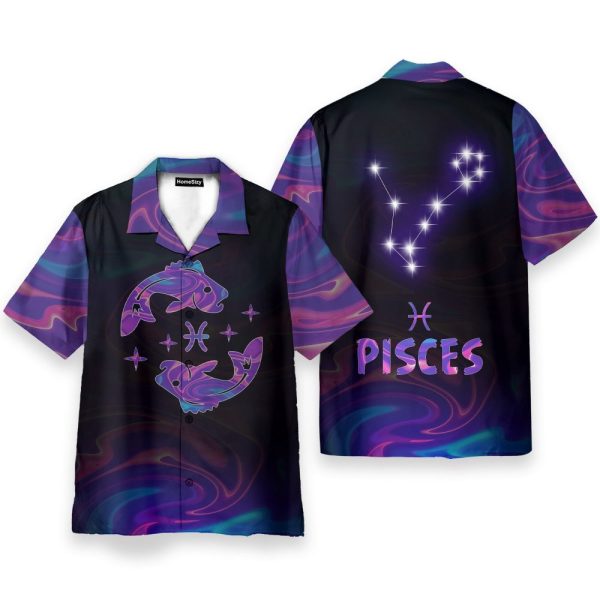 Amazing Pisces Horoscope Funny Button'S Up Shirts Hawaiian Shirt