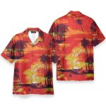 Max Cady Robert De Niro Cosplay Costumes Hawaiian Shirt & Beach Shorts