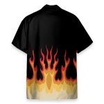 Fire Hot Rod Flames Cosplay Costume Hawaiian Shirt & Beach Shorts