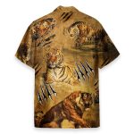 Tiger Claw Men'S Button'S Up Shirts Hawaiian Shirt