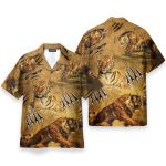 Tiger Claw Men'S Button'S Up Shirts Hawaiian Shirt