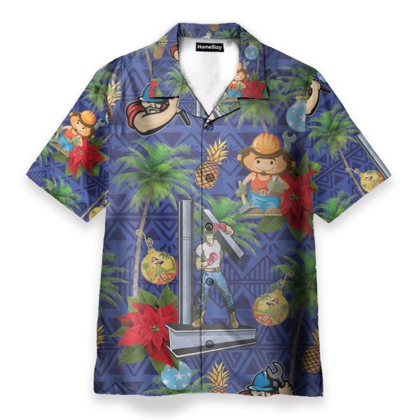 Ironworker Proud Men'S Button'S Up Shirts Hawaiian Shirt