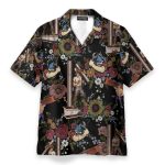 Ironworker Tropical Flowers Pattern Hawaiian Shirt