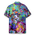 Psychedelic Art Magic Mushroom Trippy Hippie Hawaiian Shirt