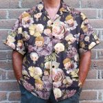 Golden Girl Tropical Flowers Pattern Hawaiian Shirt