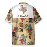 Tribal Armadillo And Longhorn Texas Pattern Hawaiian Shirt & Beach Shorts