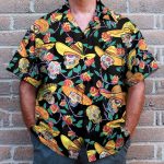 Mexico Benny?S Sugar Skulls Day Of The Dead Camp Hawaiian Shirt & Beach Shorts