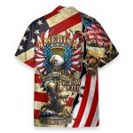 Soldier And Eagle American 4Th July America Independence Day Hawaiian Shirt
