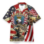 Soldier And Eagle American 4Th July America Independence Day Hawaiian Shirt