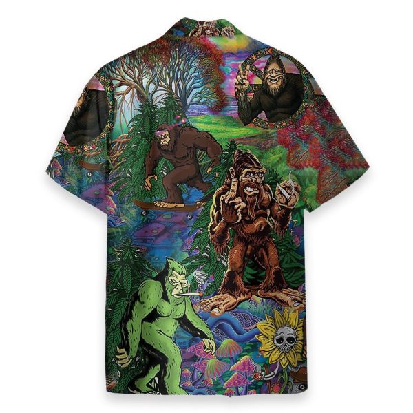 Hippie Bigfoot, Keep It Wild And Free Hawaiian Shirt