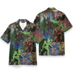 Hippie Bigfoot, Keep It Wild And Free Hawaiian Shirt