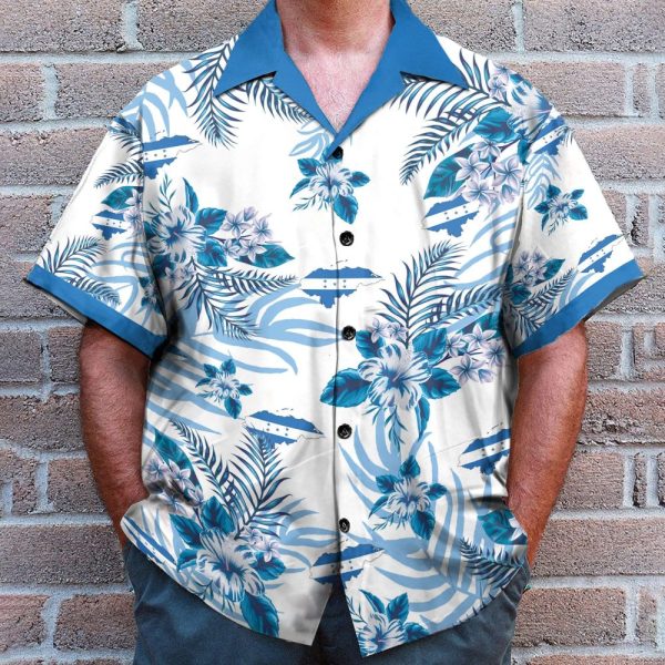 Custom Name Honduras Proud Personalized Hawaiian Shirt & Beach Shorts