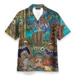 Aloha Tiki Men'S Button'S Up Shirts Hawaiian Shirt