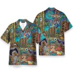 Aloha Tiki Men'S Button'S Up Shirts Hawaiian Shirt