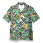 Octopus With Pineapple Summer Hawaiian Shirt & Beach Shorts