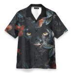 Flower Cardinal Panther Hawaiian Shirt